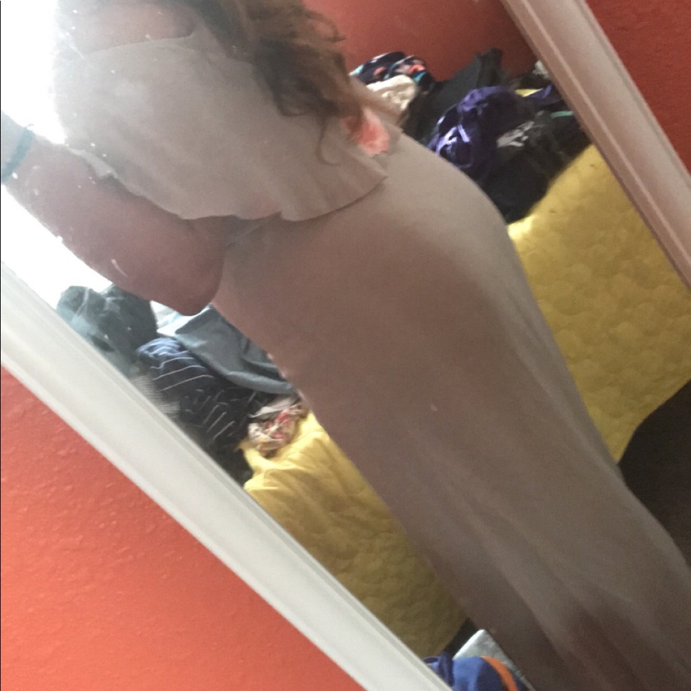 CAITLIN RUFFLE MAXI DRESS ~ SHOW ME THE RING CRISP - Picture 7 of 8